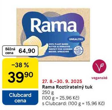 Rama Roztíratelný tuk, 250 g