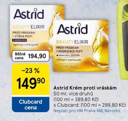 Astrid Krém proti vráskám, 50 ml, více druhů  