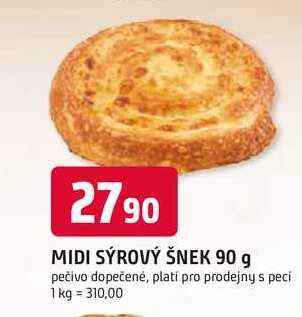 MIDI SÝROVÝ ŠNEK 90 g 