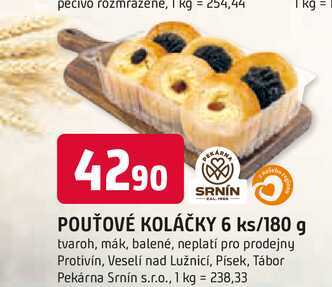 POUŤOVÉ KOLÁČKY 6 ks/180 g