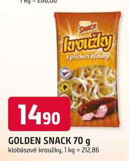 GOLDEN SNACK 70 g klobásové kroužky