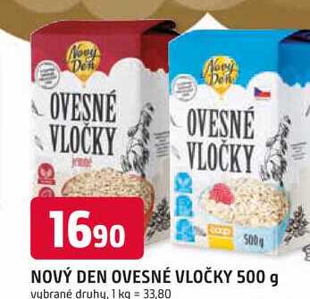 NOVÝ DEN OVESNÉ VLOČKY 500 g 