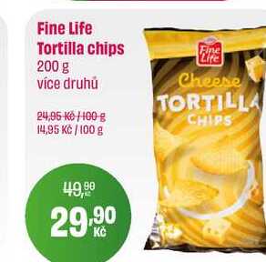 Fine Life Tortilla chips Fine Life 200 g 