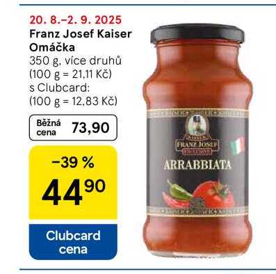 Franz Josef Kaiser Omáčka, 350 g, více druhů 