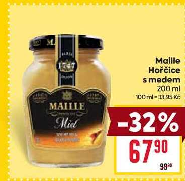 Maille Hořčice s medem 200 ml 