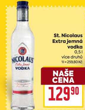 St. Nicolaus Extra jemná vodka 0,5l