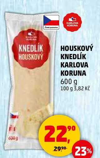 HOUSKOVÝ KNEDLÍK KARLOVA KORUNA, 600 g  