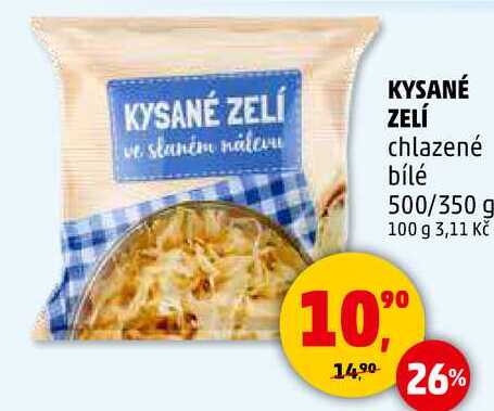 KYSANÉ ZELÍ ve slaném nálevu, chlazené bílé, 500/350 g