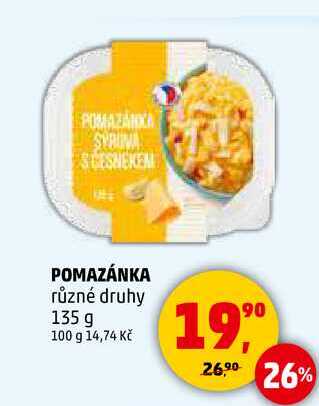 POMAZÁNKA různé druhy, 135 g