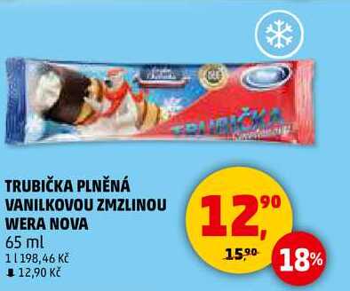 TRUBIČKA PLNĚNÁ VANILKOVOU ZMZLINOU WERA NOVA, 65 ml 