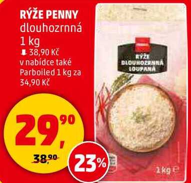 RÝŽE PENNY dlouhozrnná, 1 kg  