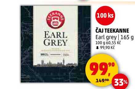 ČAJ TEEKANNE Earl grey, 165 g