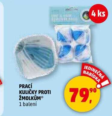 PRACÍ KULIČKY PROTI ŽMOLKŮM, 1 balení 