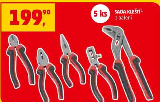 SADA KLEŠTĺ, 1 balení 