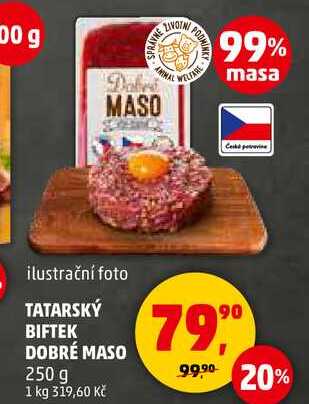 TATARSKÝ BIFTEK DOBRÉ MASO, 250 g