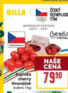 Rajčata cherry Hranáček balení, 1 kg
