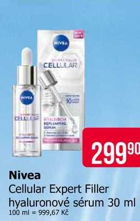 Nivea Cellular Expert Filler hyaluronové sérum 30 ml 