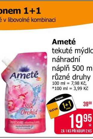 Ameté tekuté mýdlo náhradní náplň 500 ml