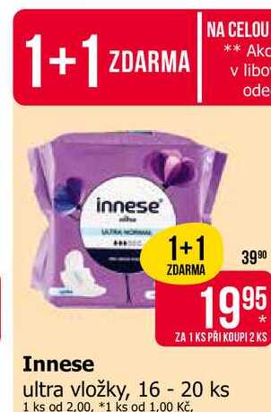 innese ultra vložky, 16 - 20 ks 