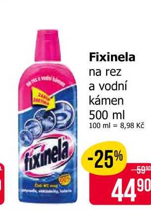 Fixinela na rez a vodní kámen 500 ml 