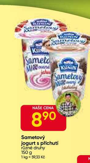 Kunín Sametový jogurt s příchutí různé druhy 150 g