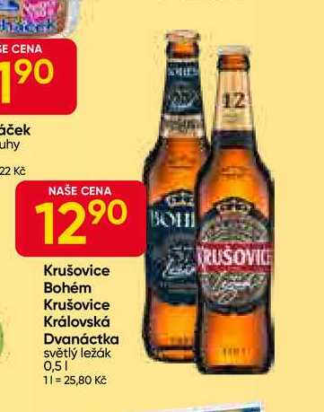 Krušovice královská 12° 0,5L 