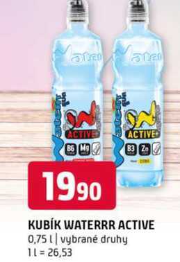 KUBÍK WATERRR ACTIVE 0,75l vybrané druhy