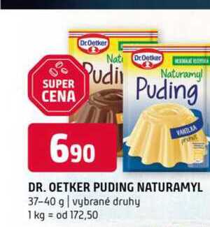 DR. OETKER PUDING NATURAMYL 37-40 g vybrané druhy