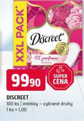 Discreet 100 ks intimky vybrané druhy