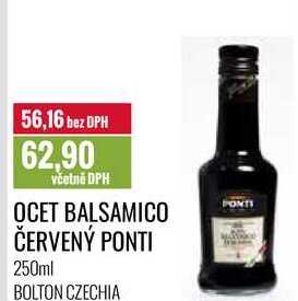 OCET BALSAMICO ČERVENÝ PONTI 250ml 