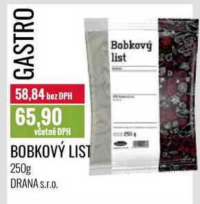 BOBKOVÝ LIST 250g