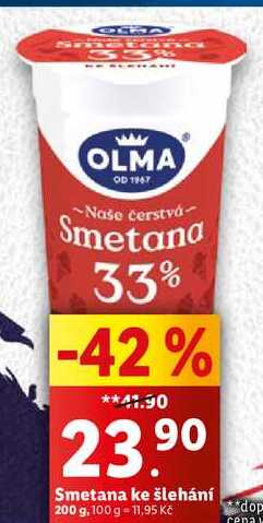 Smetana ke šlehání, 200 g