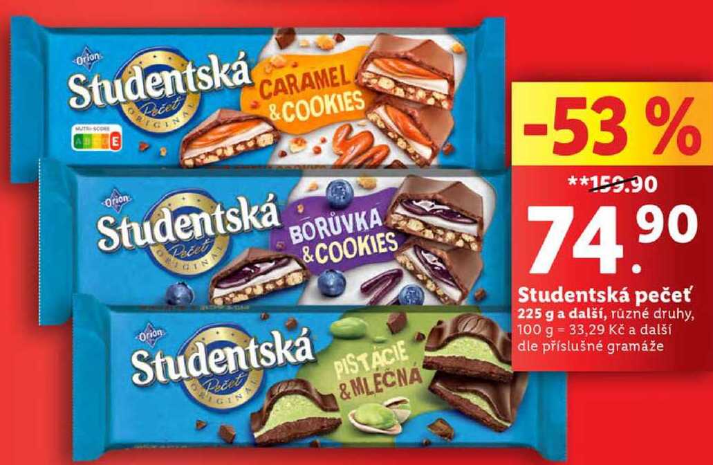 Studentská pečeť, 225 g a další