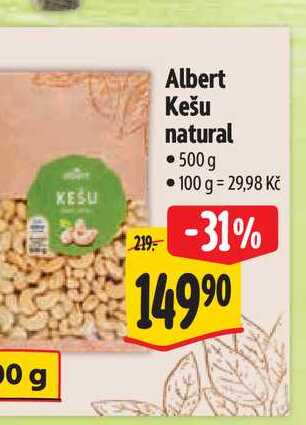  Albert Kešu natural  500g 