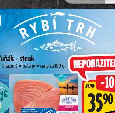 tuňák - steak chlazený 100 g