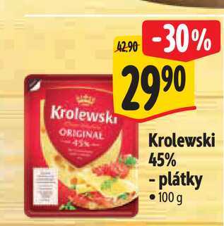 Krolewski 45% - plátky 100 g 