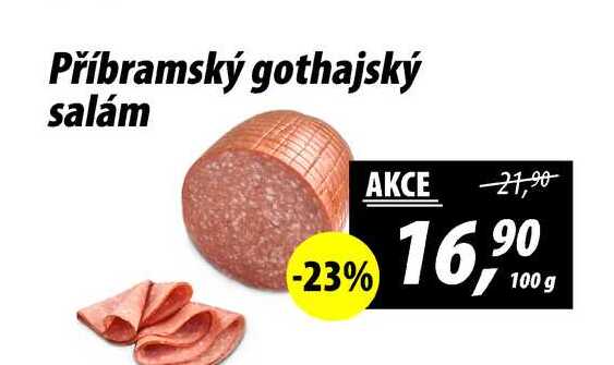 Příbramský gothajský salám, 100 g 