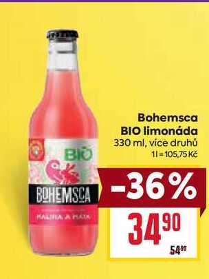 Bohemsca BIO limonáda 330 ml