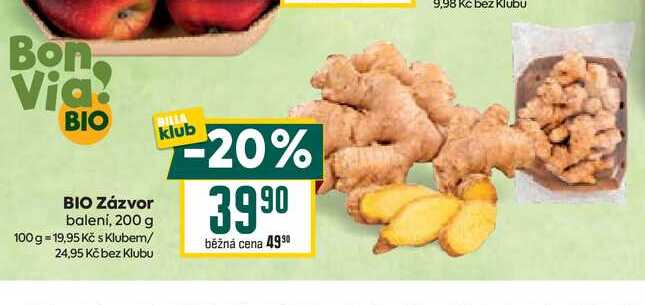 BIO Zázvor balení, 200 g 