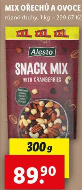 MIX OŘECHŮ A OVOCE, 300 g
