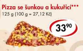 Pizza se šunkou a kukuřicí, 125 g 