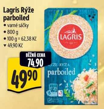 Lagris Rýže parboiled, 800 g