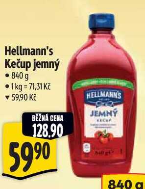 Hellmann's Kečup jemný, 840 g 