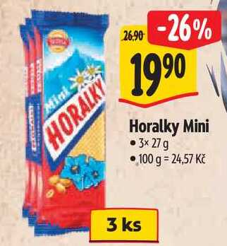 Horalky Mini, 3x 27 g
