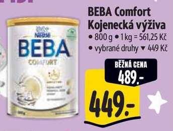 BEBA Comfort Kojenecká výživa, 800 g 