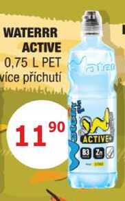WATERRR ACTIVE 0,75 L PET  
