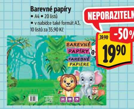 Barevné papíry 