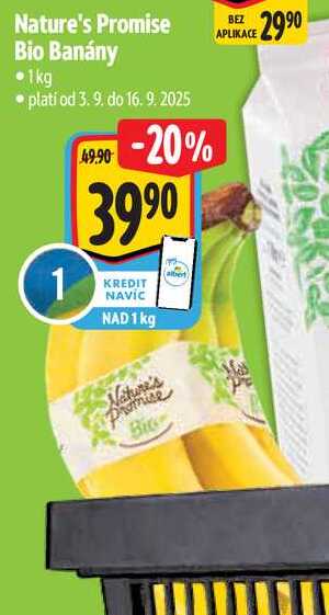 Nature's Promise Bio Banány, 1 kg
