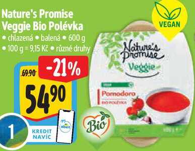 Nature's Promise Veggie Bio Polévka, 600 g
