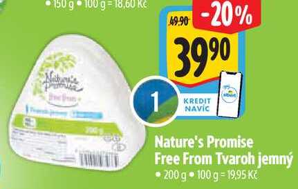 Nature's Promise Free From Tvaroh jemný, 200 g 